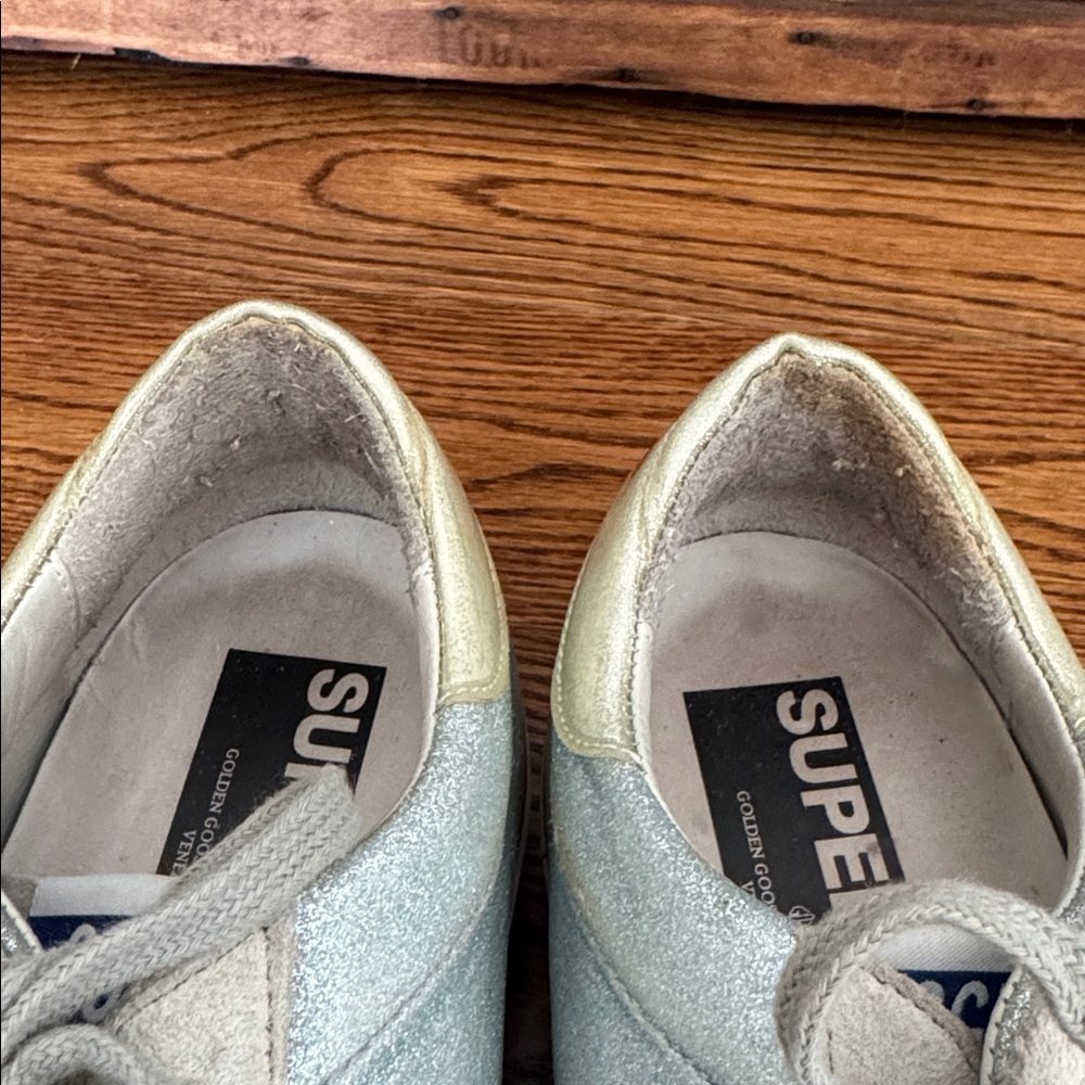 Golden Goose Light Blue and Beige Sneakers size 41 - Picture 5 of 11